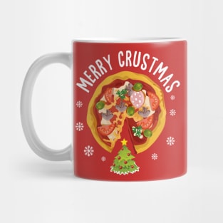 Pizza Christmas Tree - Merry Crustmas Mug